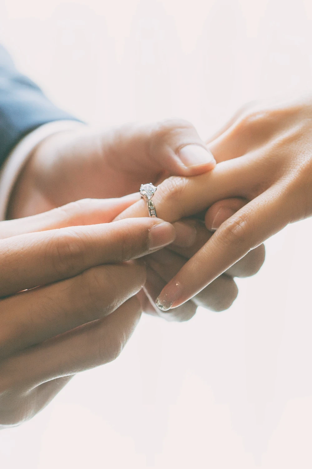 Putting Wedding Ring on Finger